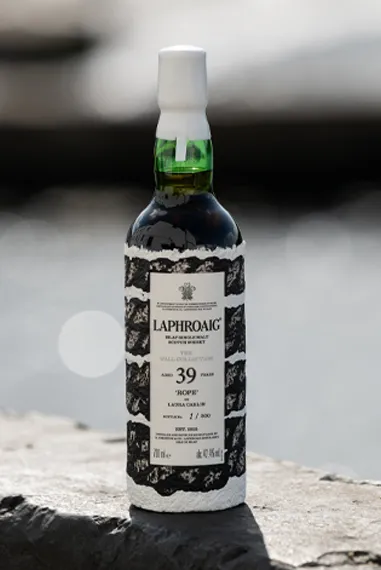 The Wall Rope Edition on the Laphroaig Distillery Wall