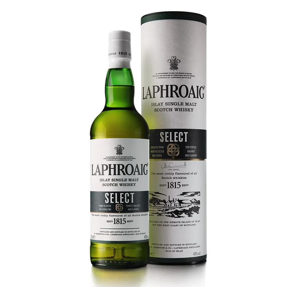 Laphroaig Select with its packaging