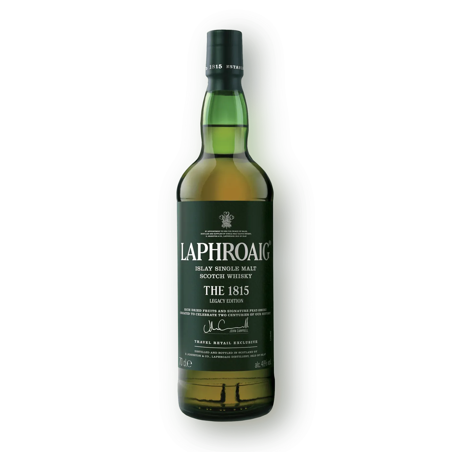 Entire Laphroaig 1815 bottle