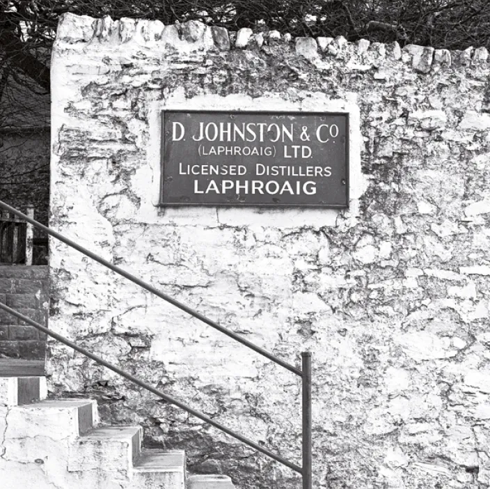 d johnston & co sign Laphroaig