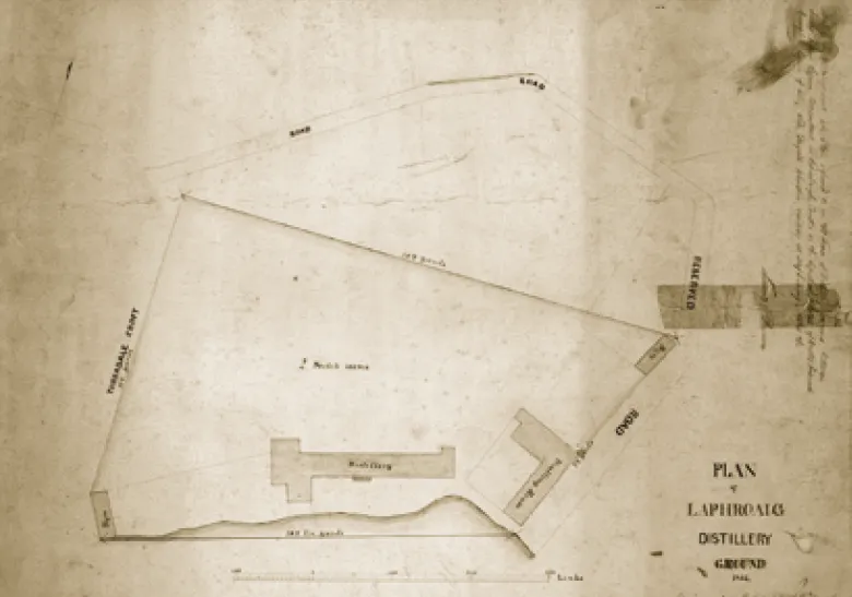 laphroaig distillery plan 1800s