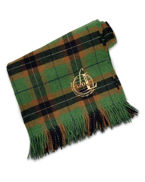 Laphroaig tartan throw