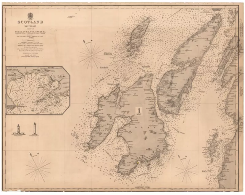 Old map of Islay
