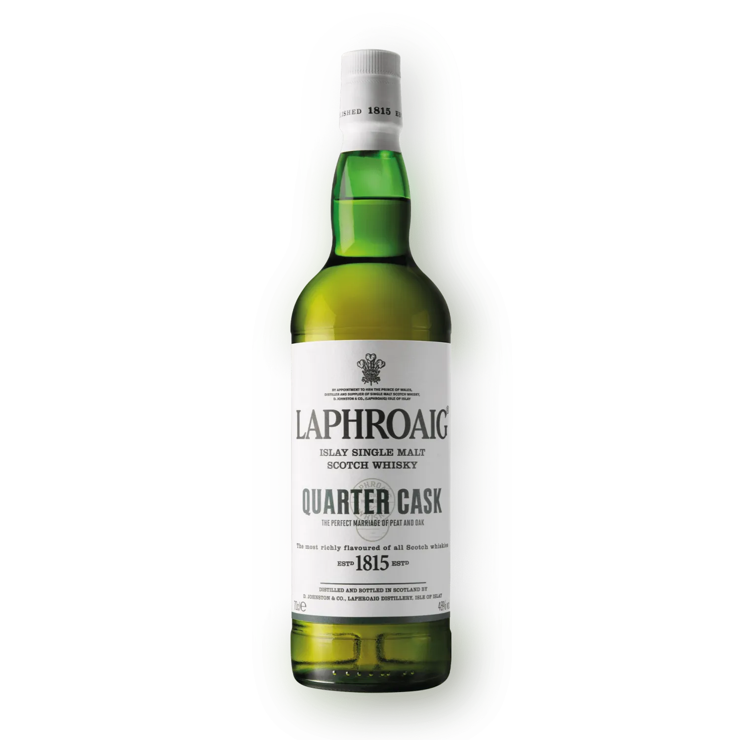 Laphroaig Quarter Cask on transparent background