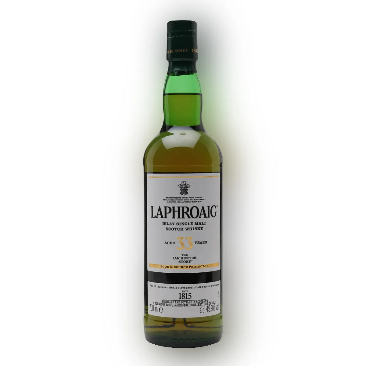 Laphroaig Ian Hunter book 3 bottle front