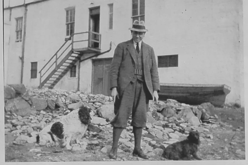 Historical picture of the founder of the Laphroaig distillery