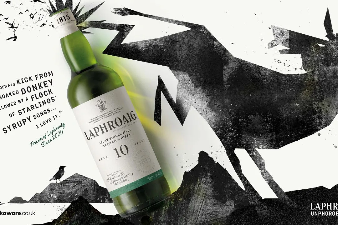 Laphroaig10YO_Unphorgettable_Donkey_Landscape