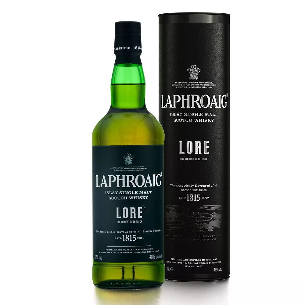 Laphroaig Lore with its packaging