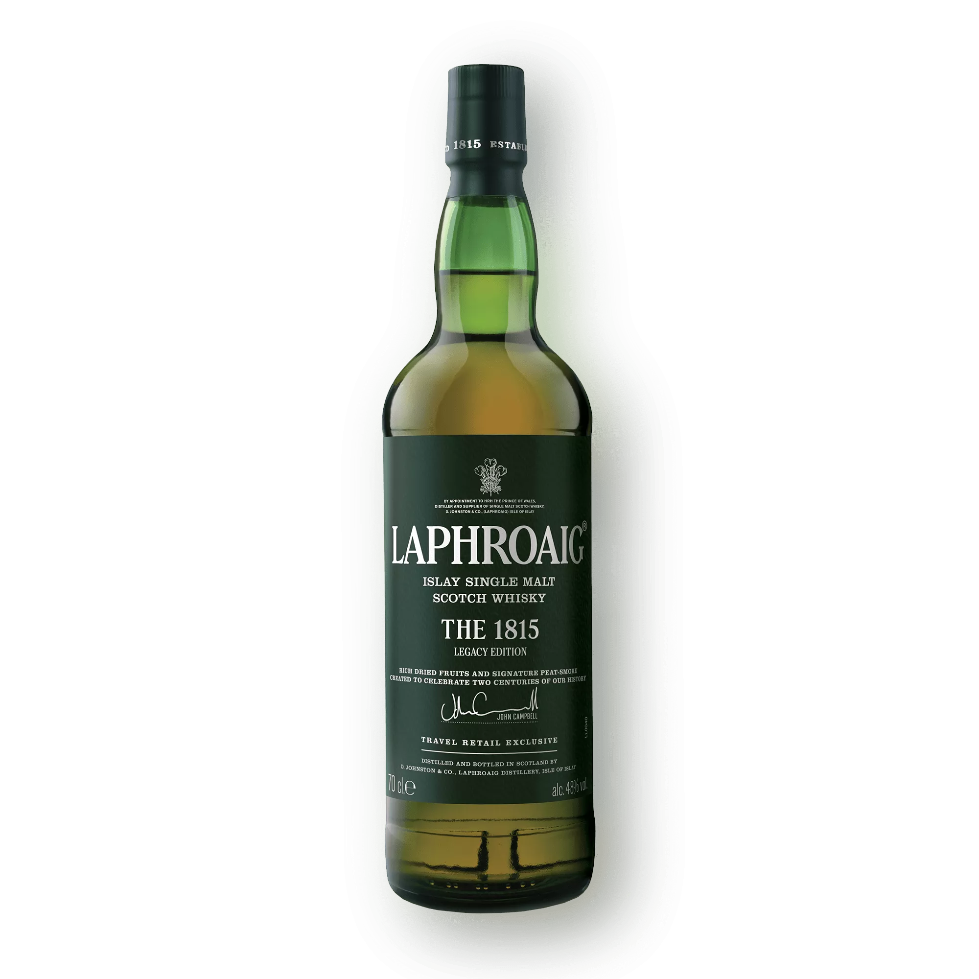 Entire Laphroaig 1815 bottle