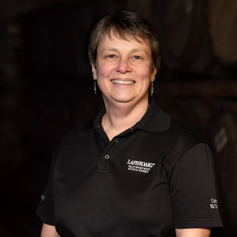 Laphroaig site administrator Caroline Morris smiling