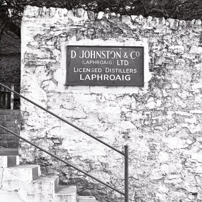 d johnston & co sign Laphroaig