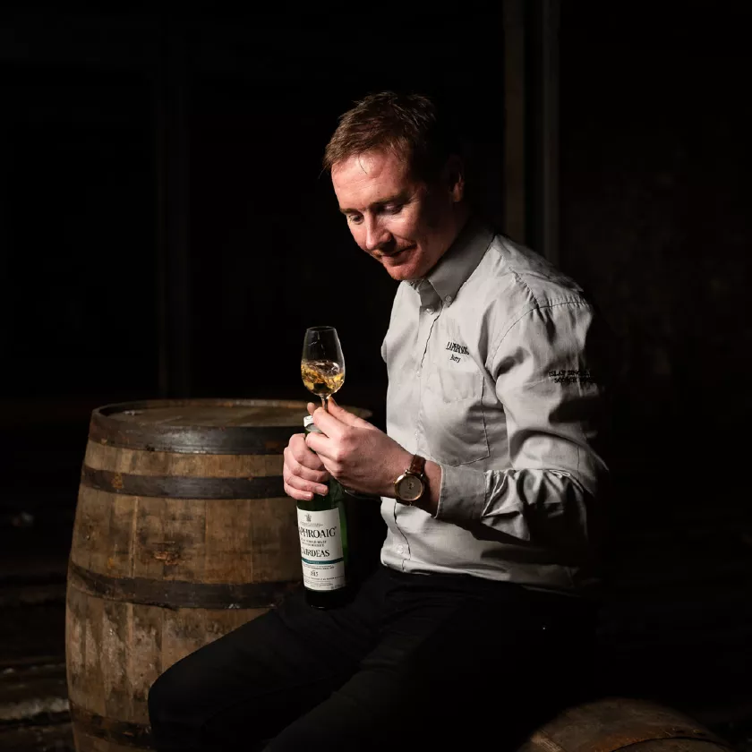 Laphroaig Islay whsiky distillery manager Barry MacAffer