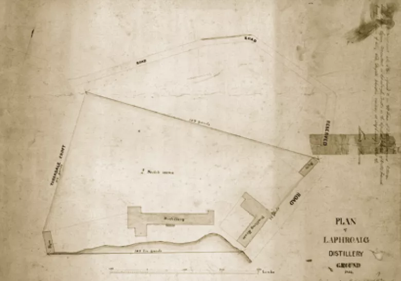 laphroaig distillery plan 1800s