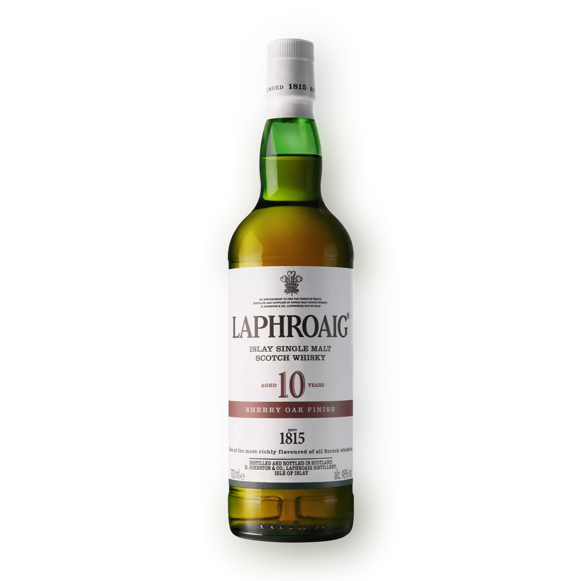 Laphroaig 10 Sherry Oak on a transparent background