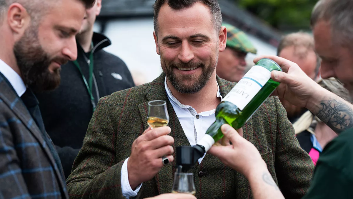 Laphroaig feis ile revellers