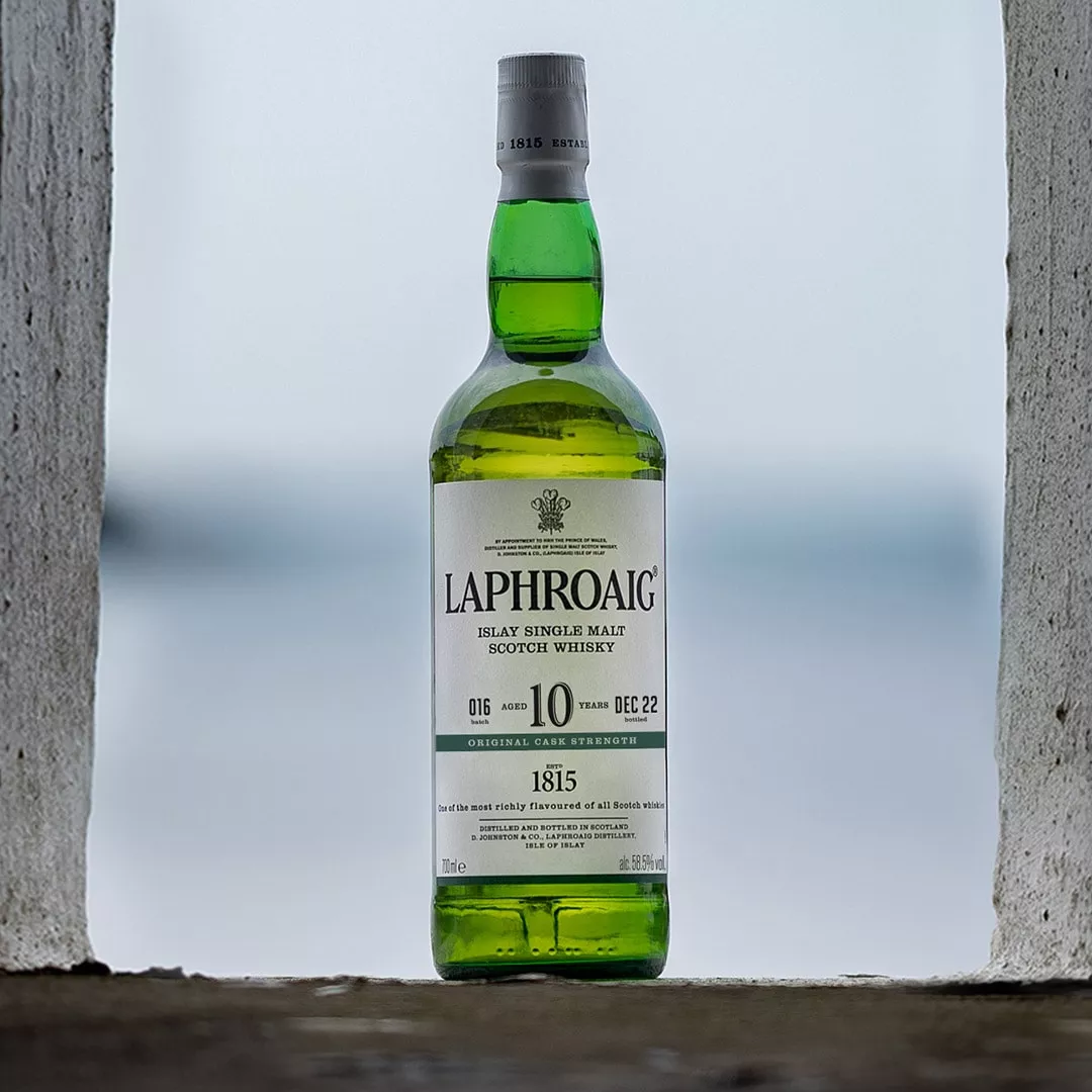 Laphroaig 10 Year Old Cask Strength batch 16 at distillery