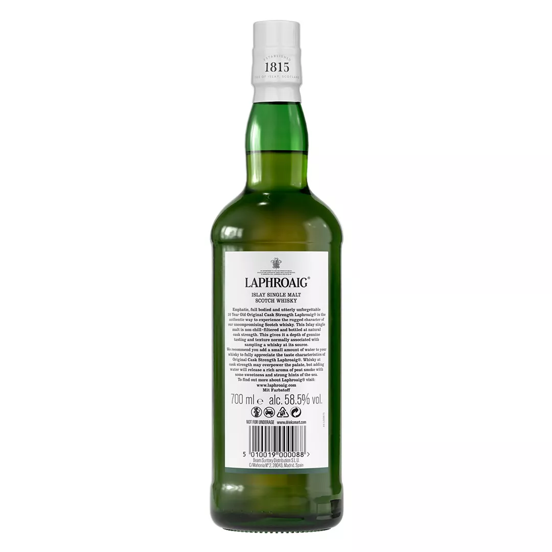 Batch 16 10 Year Old Cask Strength bottle back