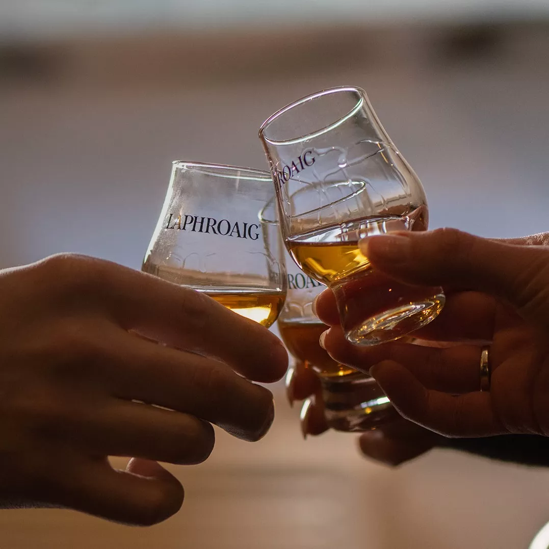 Laphroaig Dram Glass toast