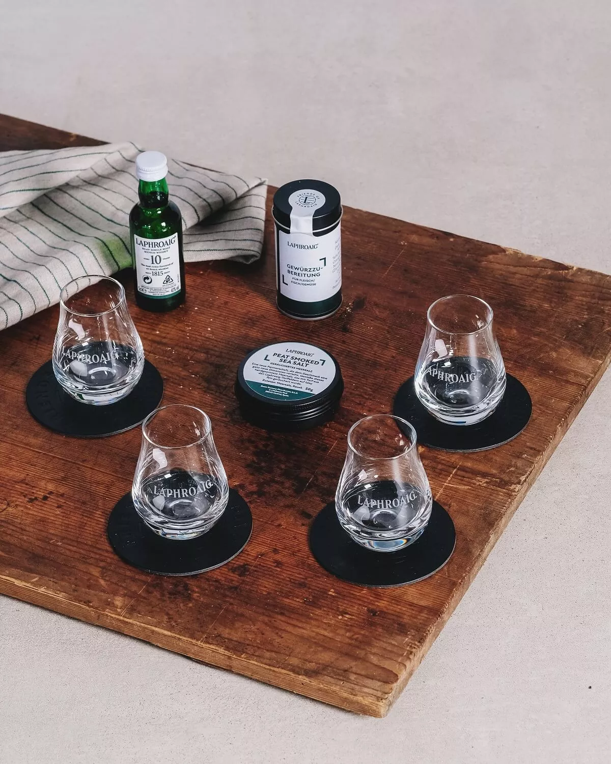 Best of Laphroaig Kochbox drams