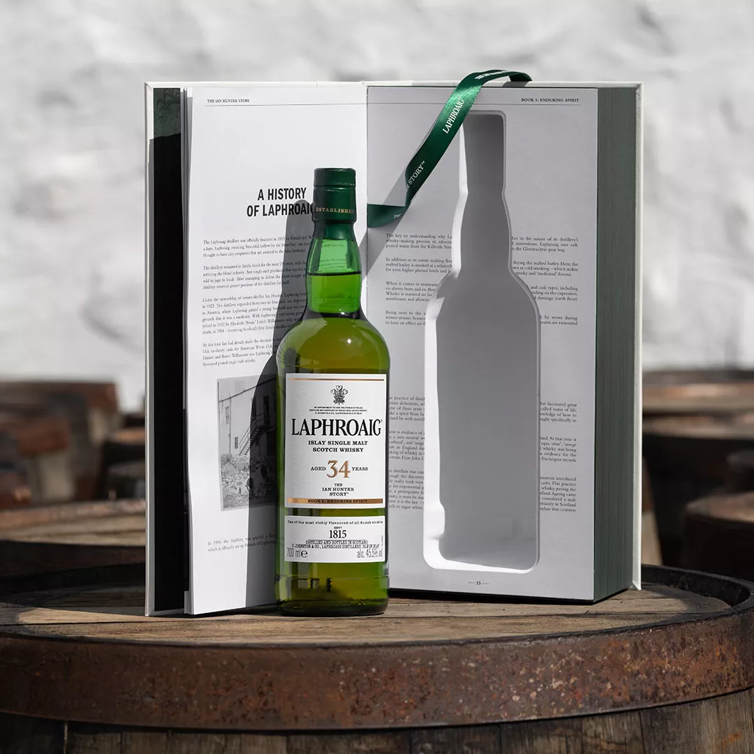 Ian hunter book 5 bottle and pack open on barrel