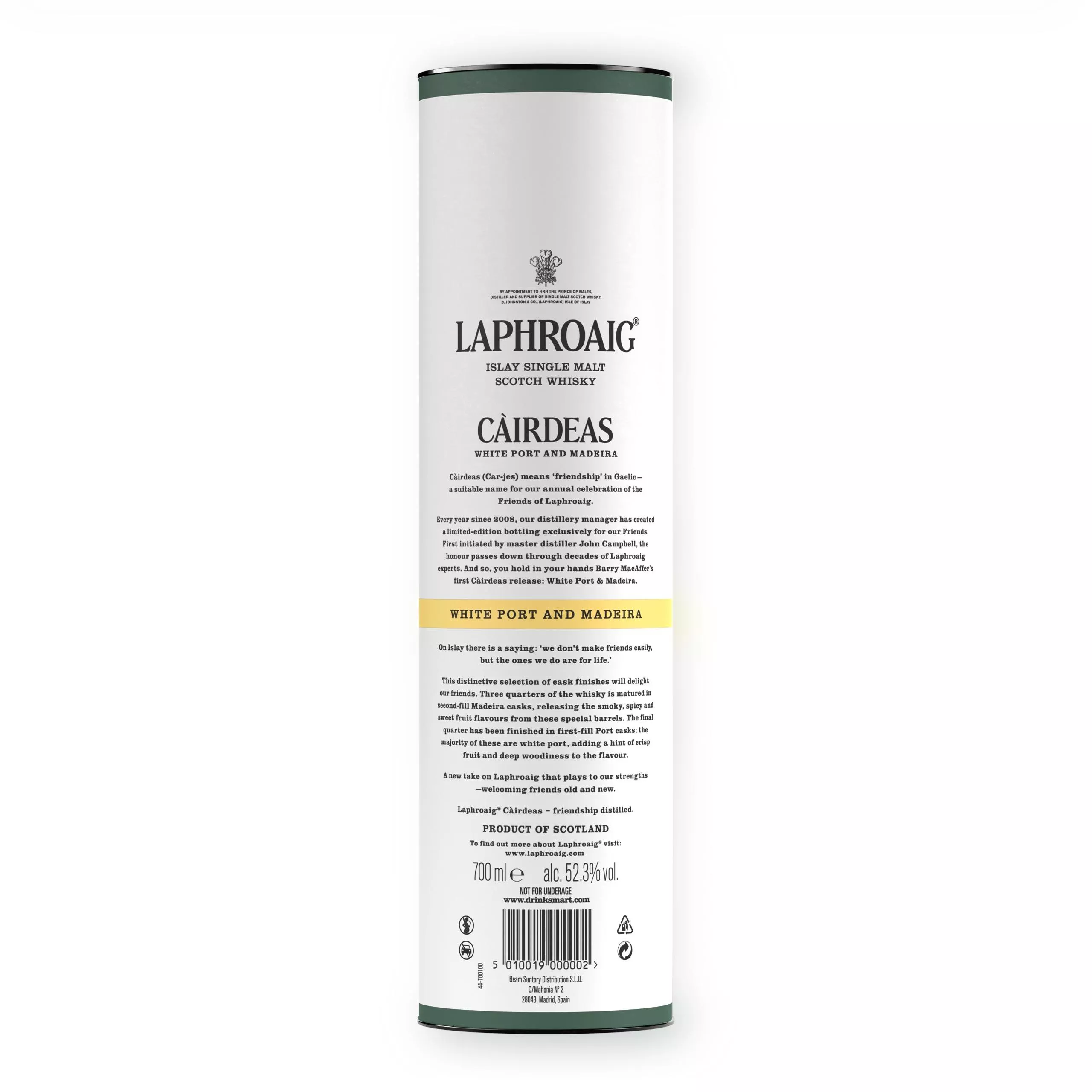 Cairdeas 2023 white port & madeira pack back