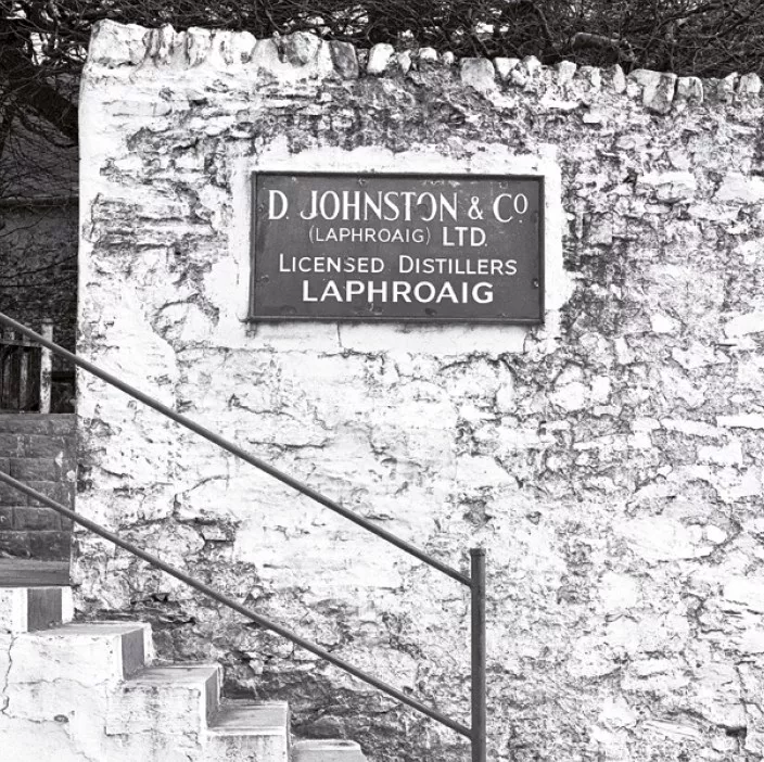d johnston & co sign Laphroaig
