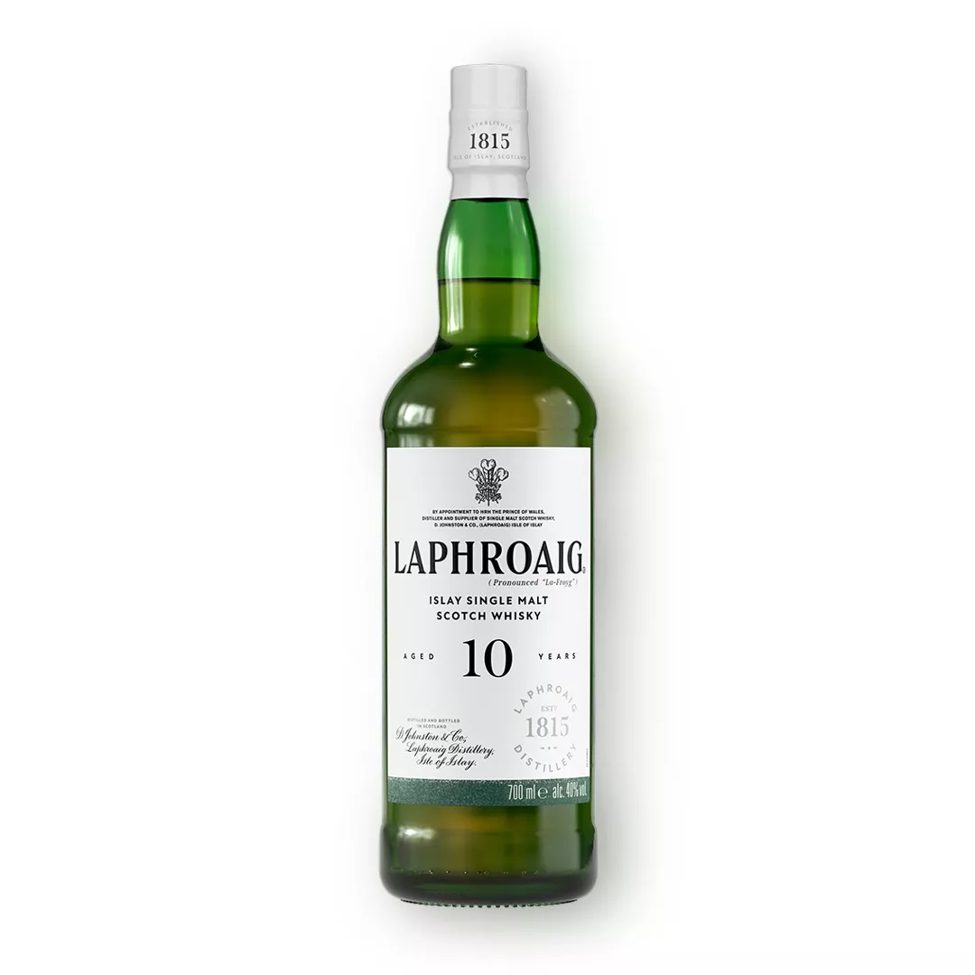 Whisky Laphroaig 10 ans - Single Malt tourbé d'Écosse