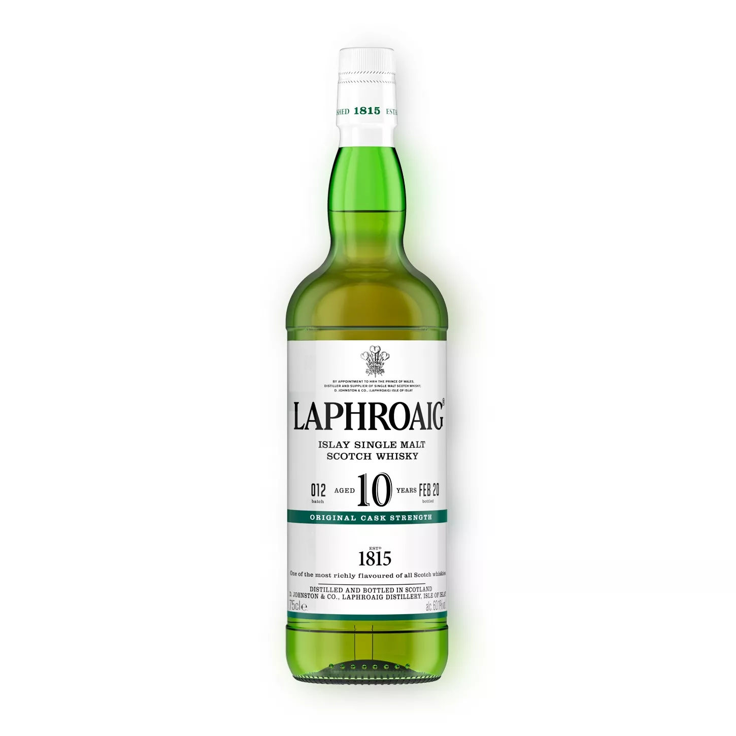 Laphroaig 10 Year Old Cask Strength batch 12 bottle front