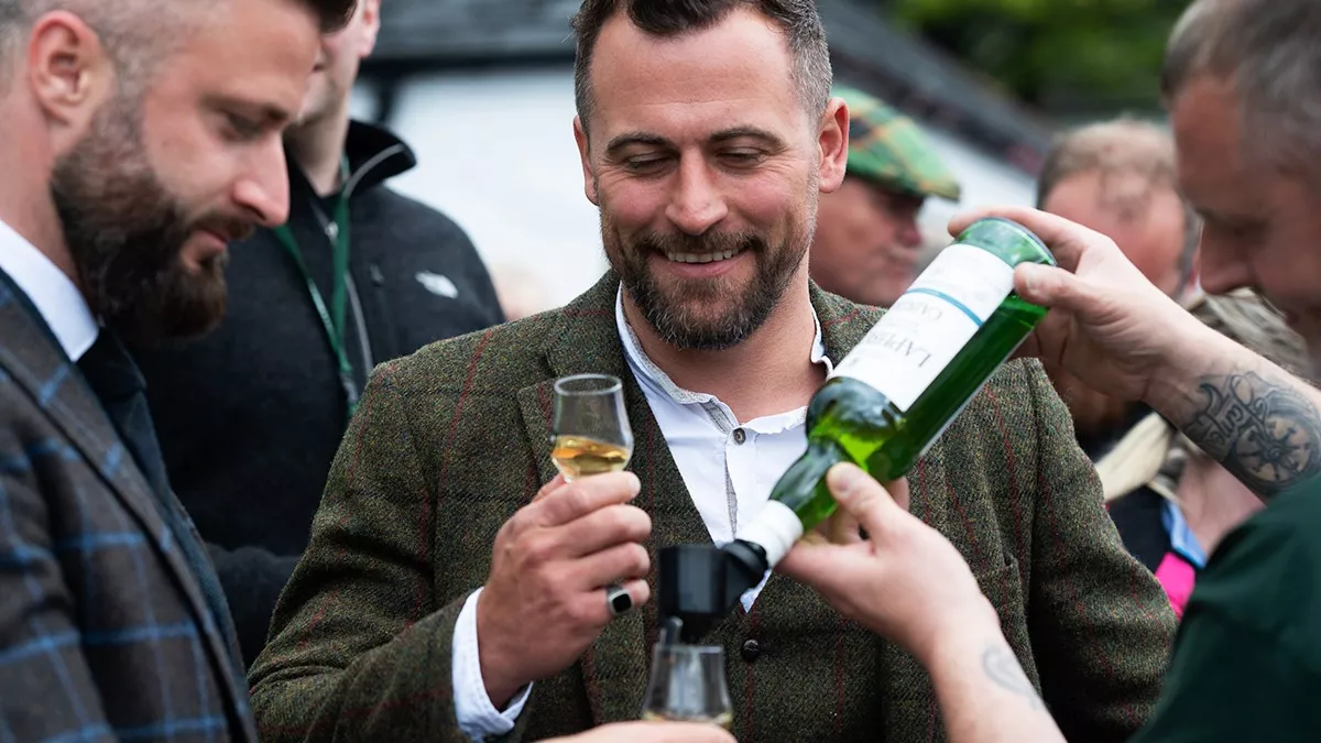 Laphroaig feis ile revellers
