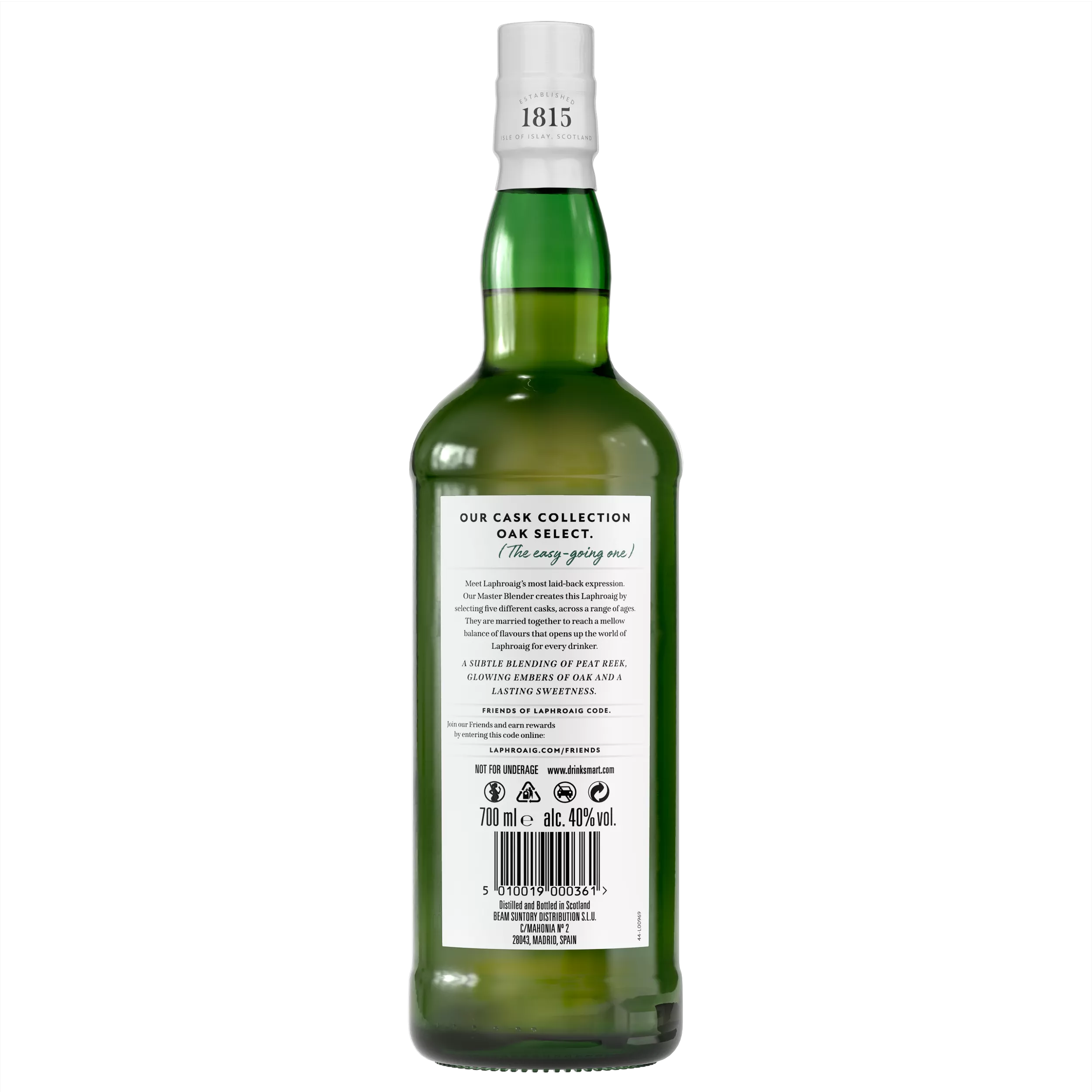 Oak Select PDP Image Back Bottle