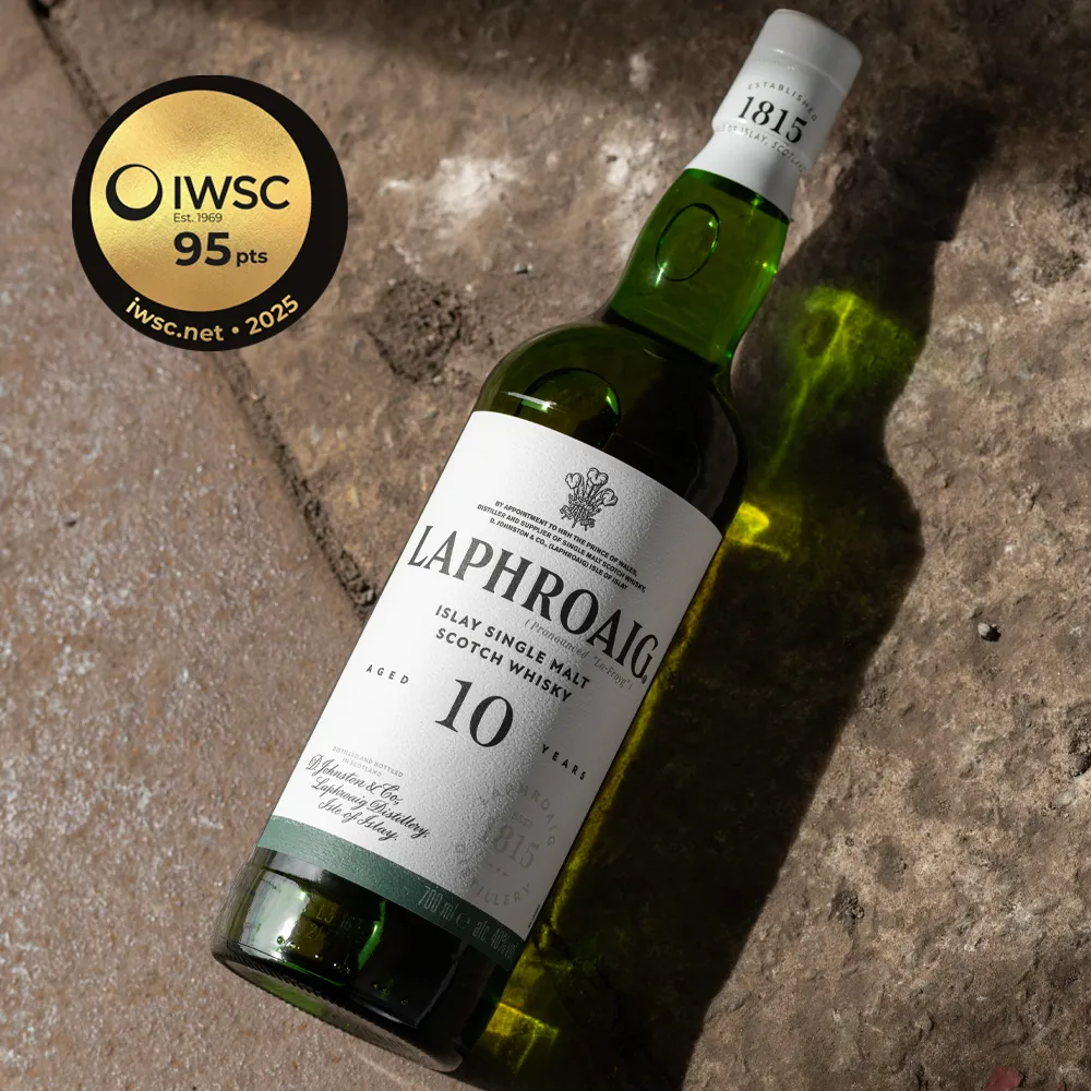 Laphroaig 10 Year Old 2025 Award Winning whisky IWSC