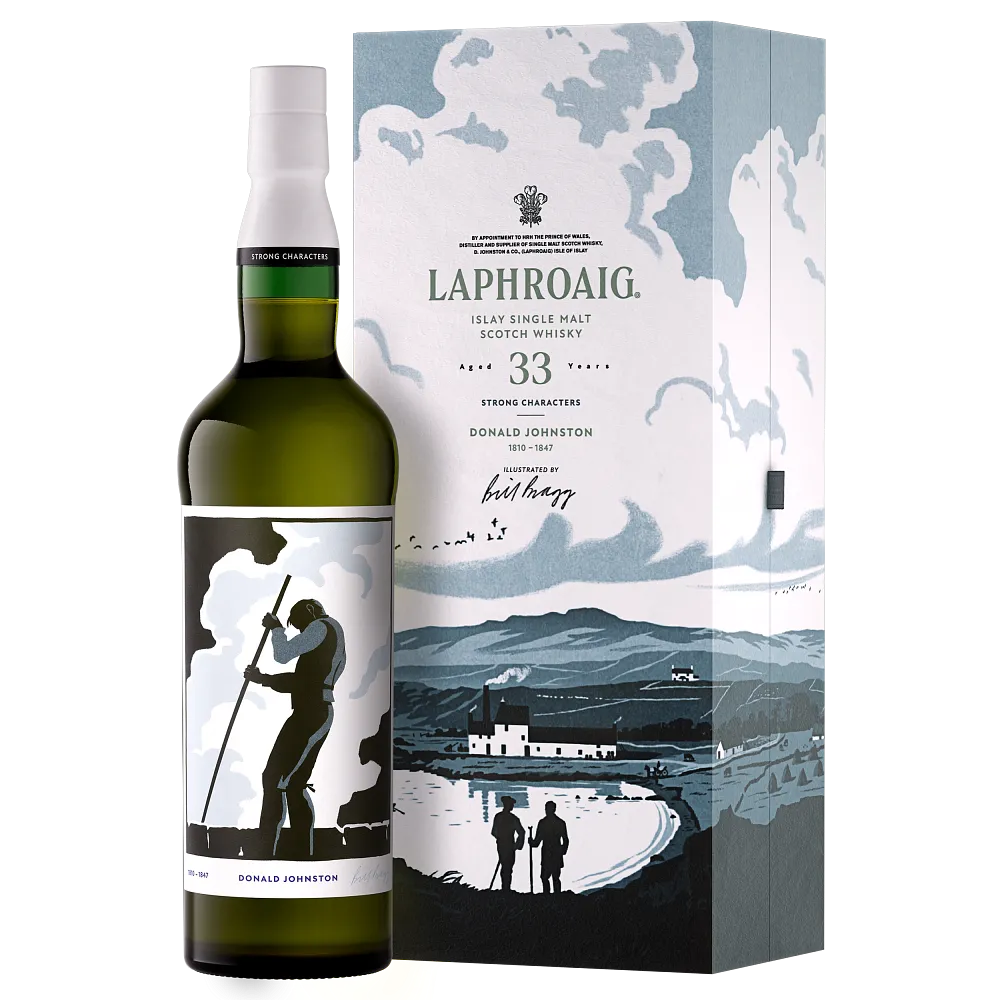 Strong Characters Chapter 1 33 Year Old Laphroaig Bottle and Box