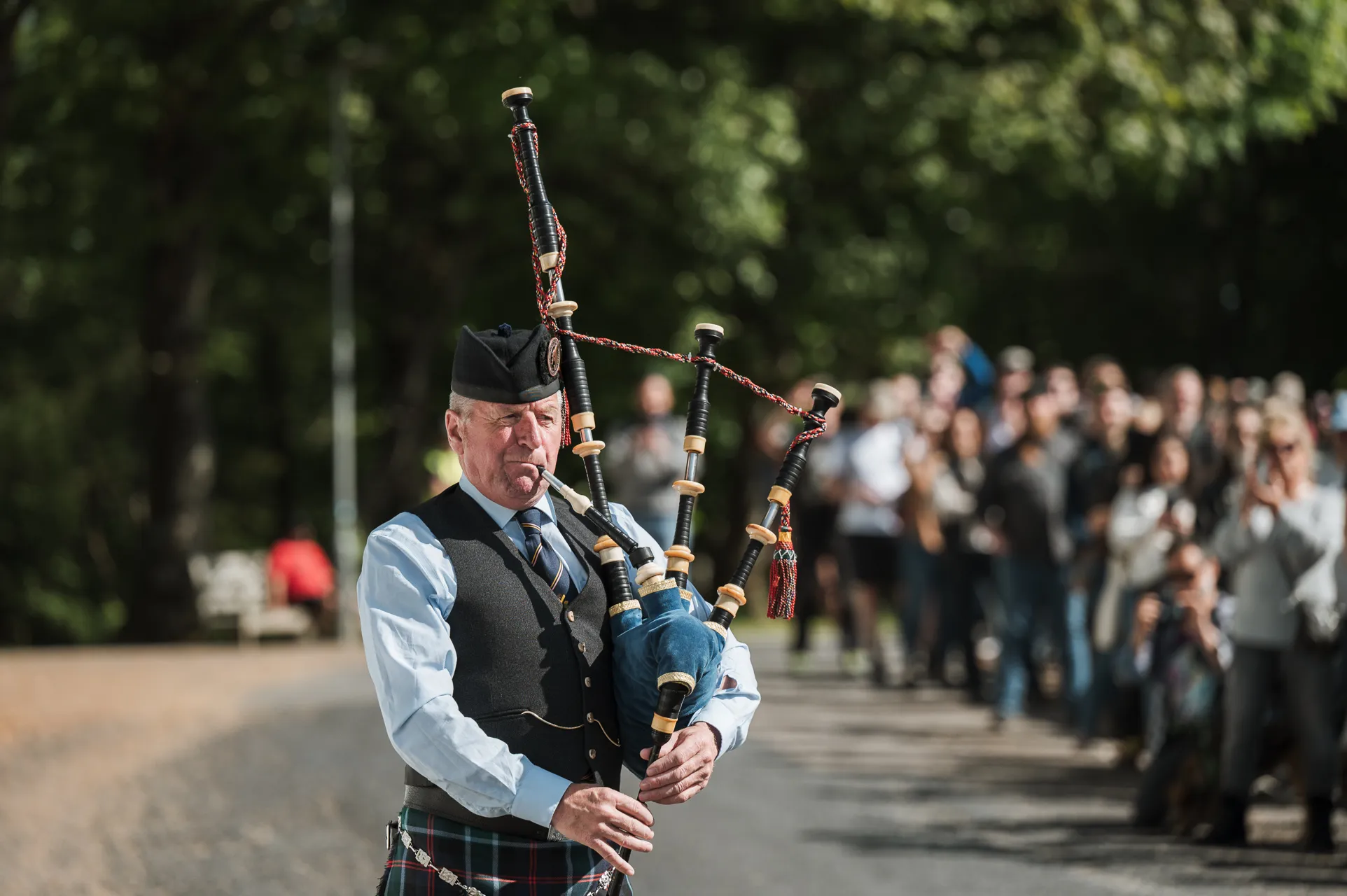 man playing instrument